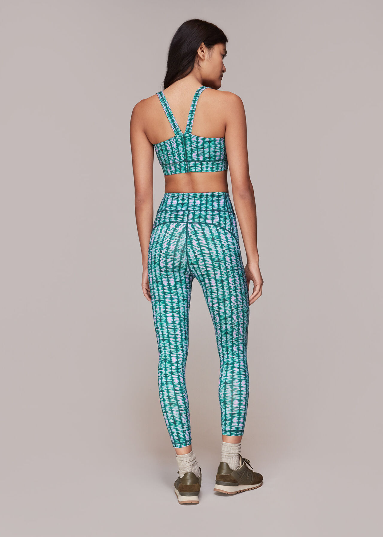 Abstract Wave Layered Legging
